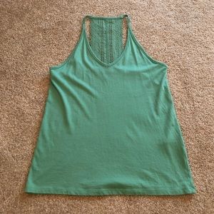Banana Republic spring green decorative back tank, XS